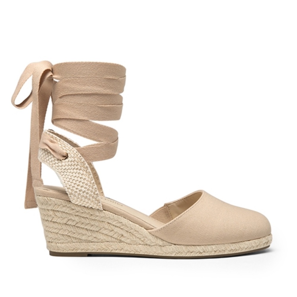 Aldo Elegant Beige Wedge Sandals Size 38